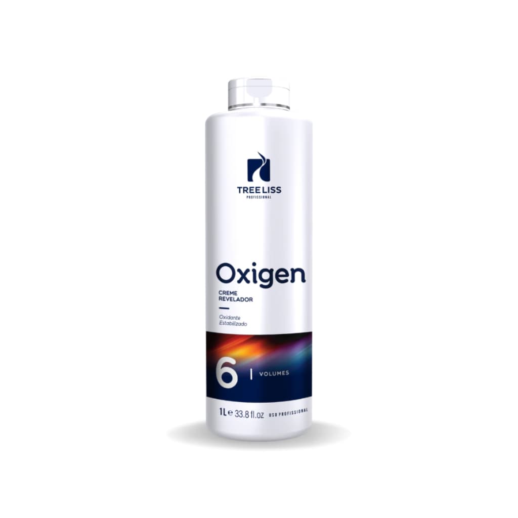 Água Oxigenada Emulsão Oxidante Creme Revelador 06 Volumes 1 litro Treeliss