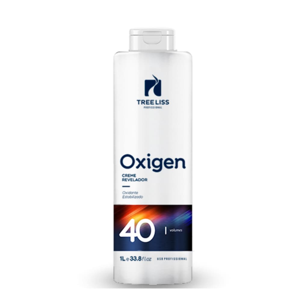Água Oxigenada Emulsão Oxidante Creme Revelador 40 Volumes 1 litro Treeliss