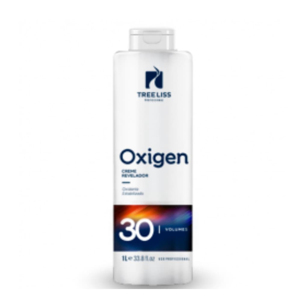 Água Oxigenada Emulsão Oxidante Creme Revelador 30 Volumes 1 litro Treeliss
