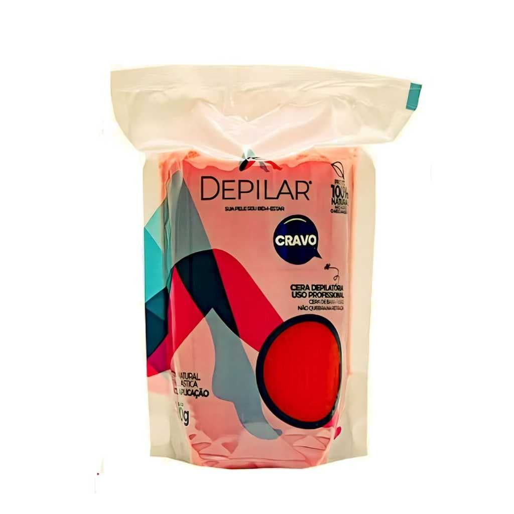 Cera Quente Depilatória Elástica Depilar Cravo 500g