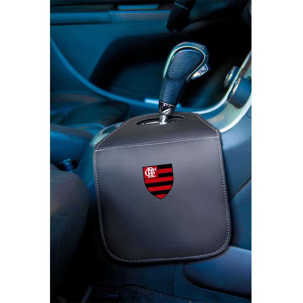 Organizador Automotivo Porta Lixo em Couro Reforçado Lixeira Time de Futebol Personalizada