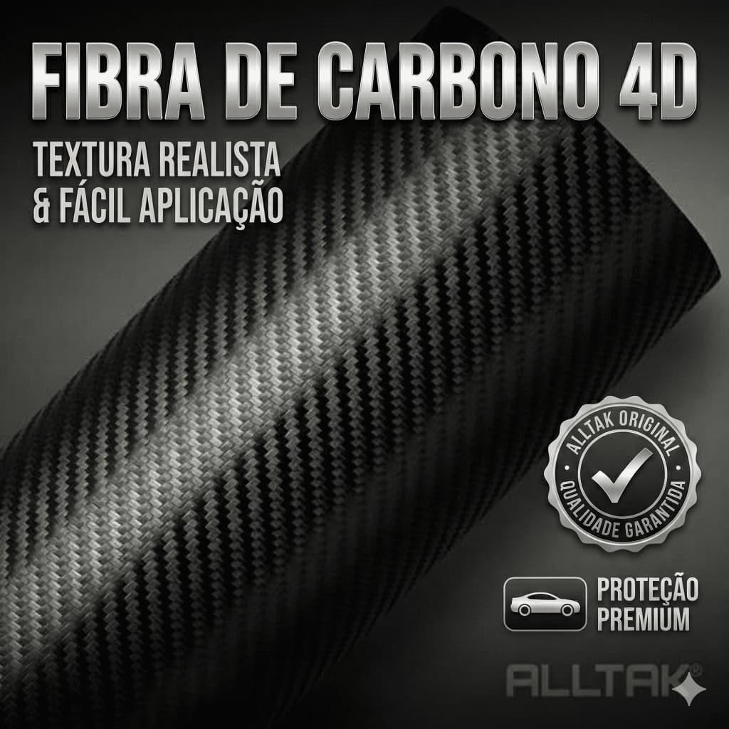 Adesivo Fibra De Carbono 4D Alltak Carbon X Original - Tuning Elite Premium