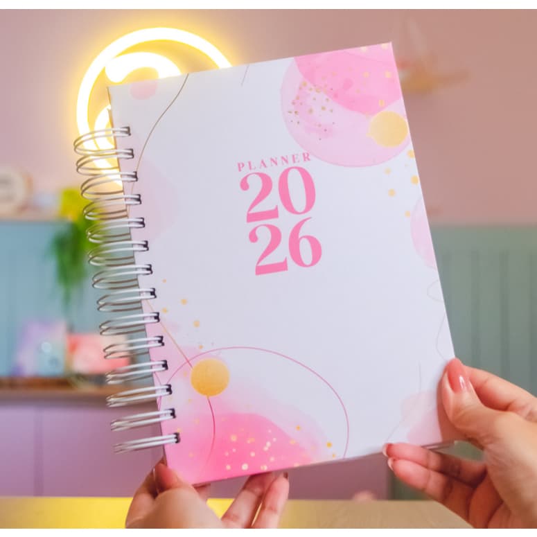 Planner agenda 2026 - datado e permanente A5 - 21x15cm