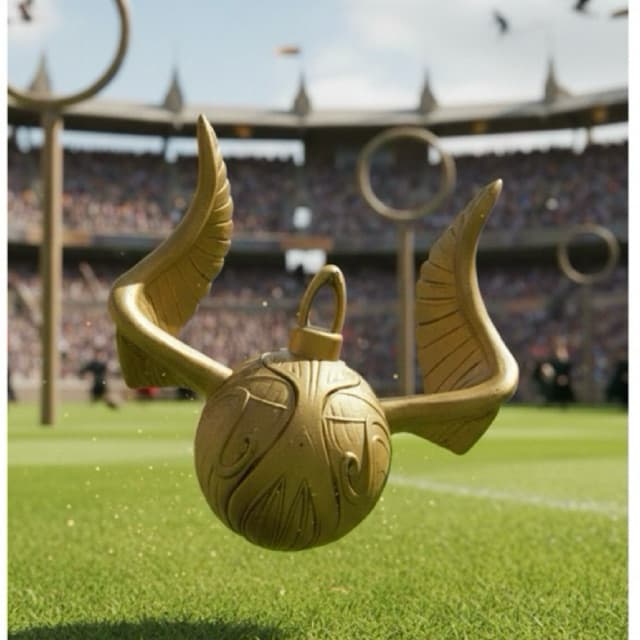 Pomo de Ouro Jogo De Quadribol Harry Potter Colecionável Geek Nerd 3D | Golden Snitch