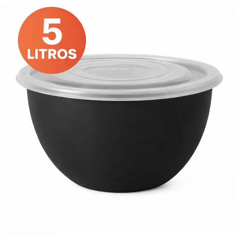 Potes Bowl Plásticos com Tampa | Vasilhas de Alta Qualidade | Ideal para Armazenar Alimentos