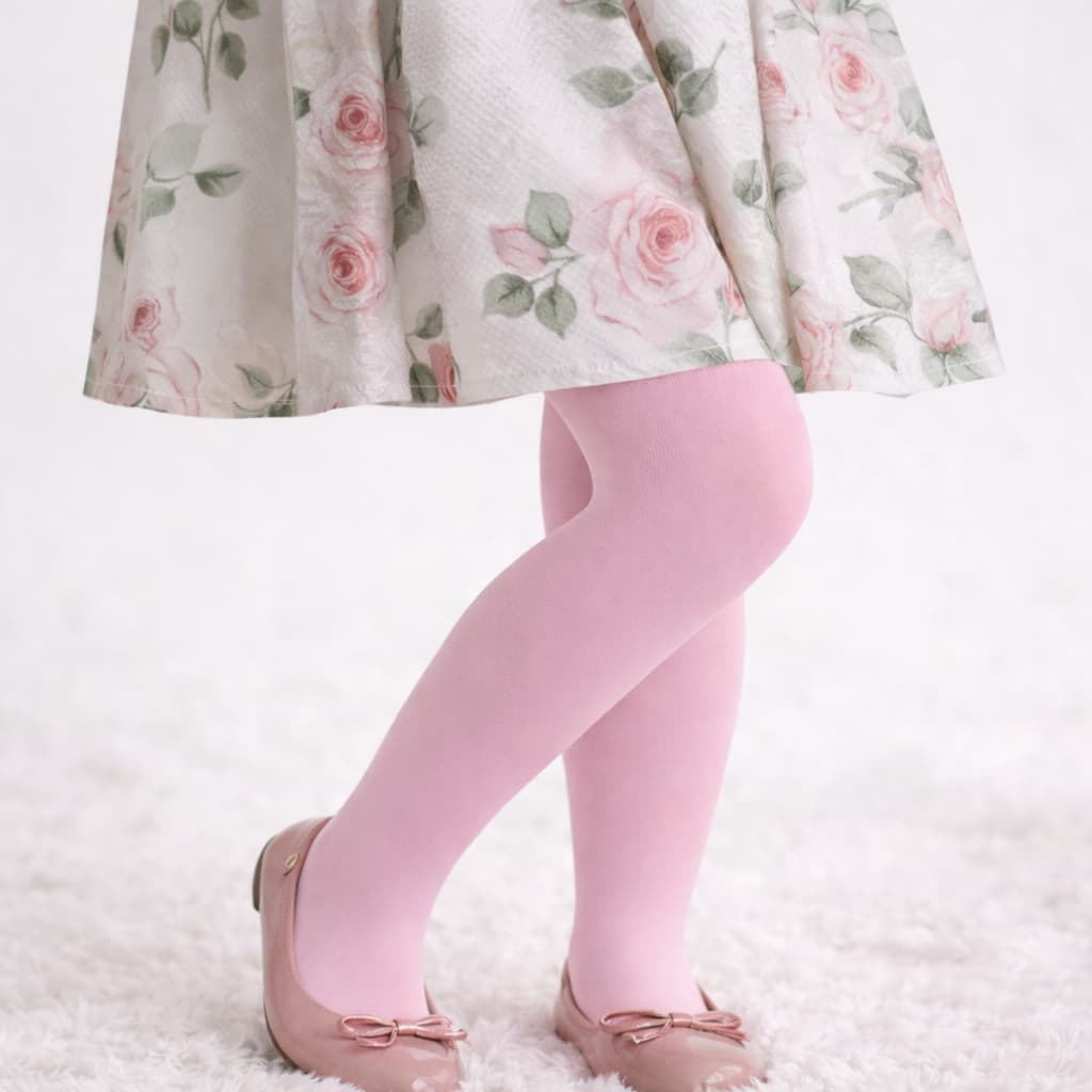 Meia Calça Infantil Selene Fio 20 Lisa Para Menina Uso Diário Festa Ajuste Perfeito Esportiva