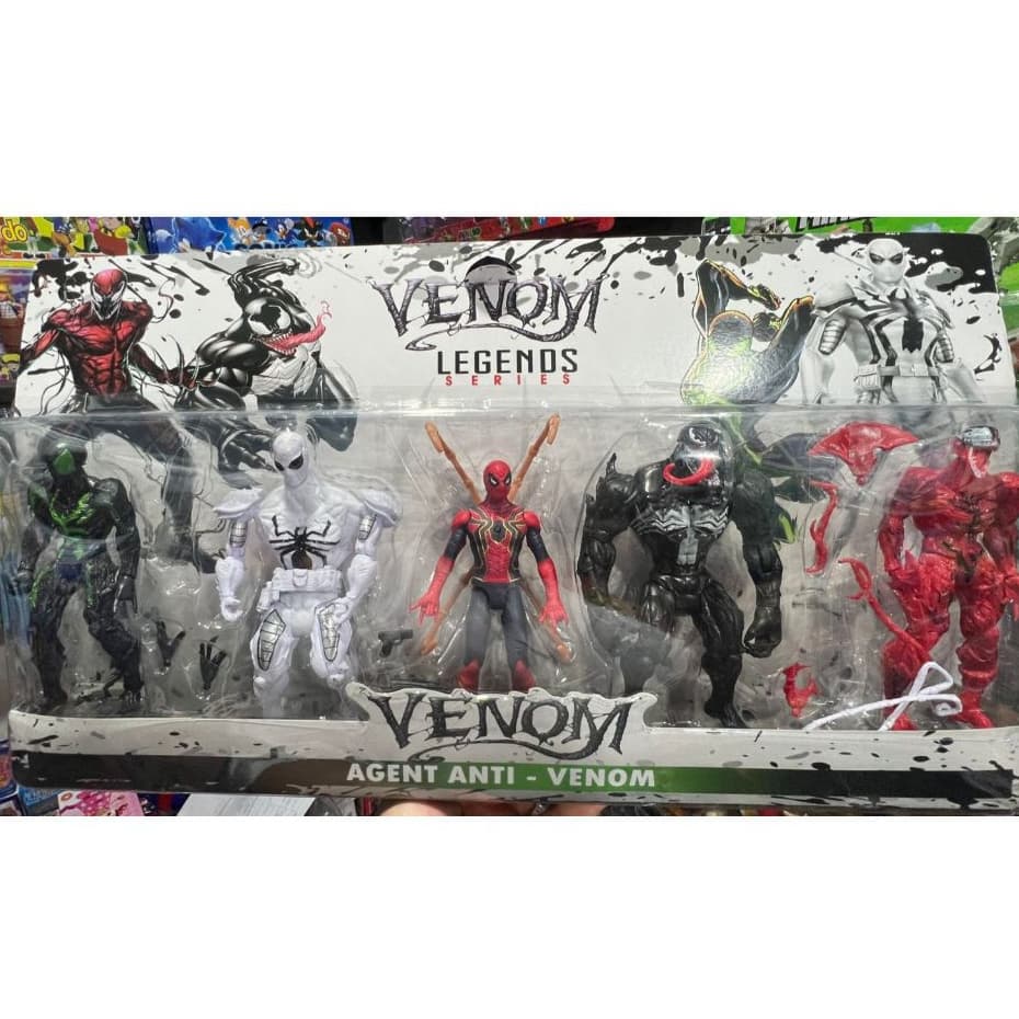 KIT 5 BONECOS FILME VENOM + ACESSORIOS - COMPRE AGORA