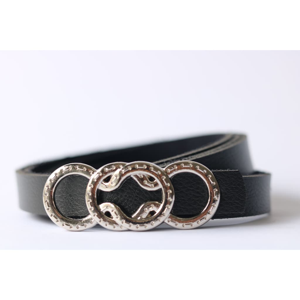 cinto fino feminino bolinha country