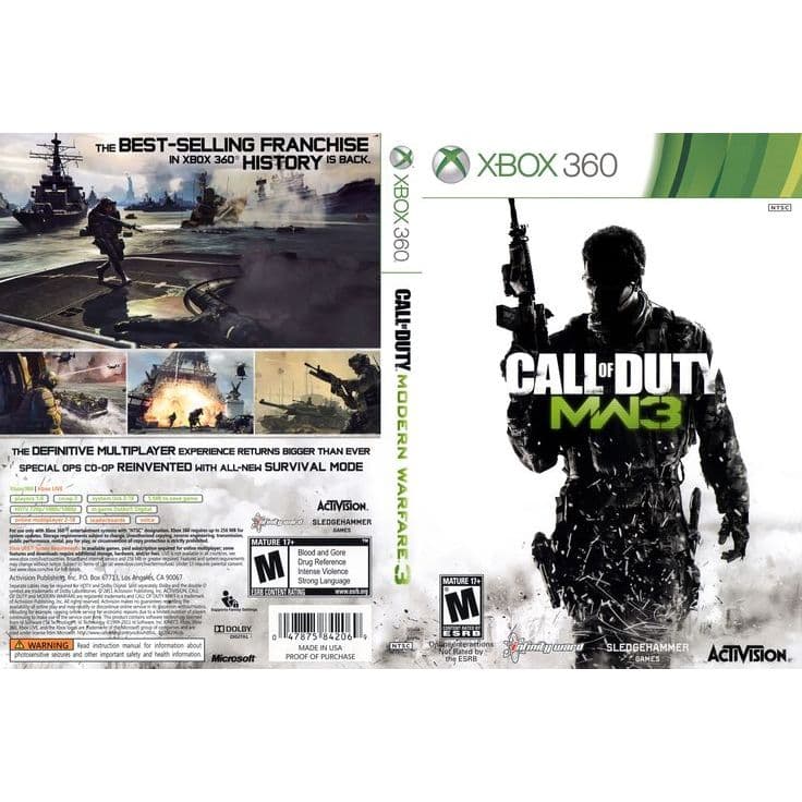 JOGO CALL OF DUTY MW3 XBOX 360
