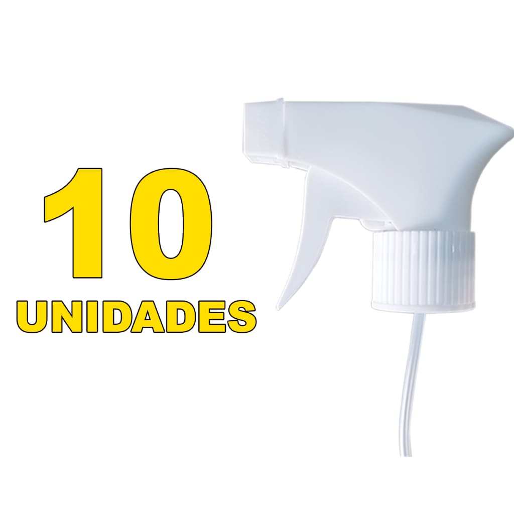 Gatilho Borrifador Branco Ideal Para Aromatizador Homespray - 10 UNID