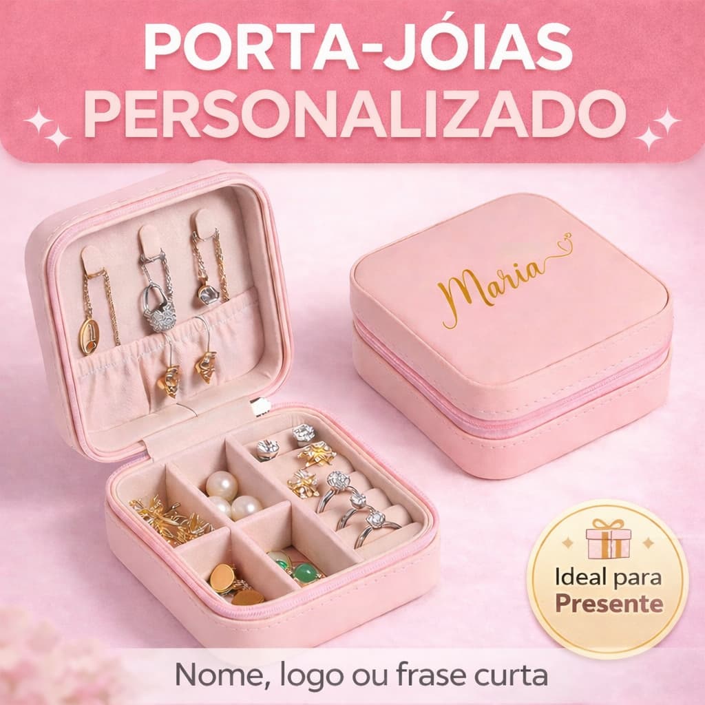 Porta Joias Feminino Personalizado Presente Delicado