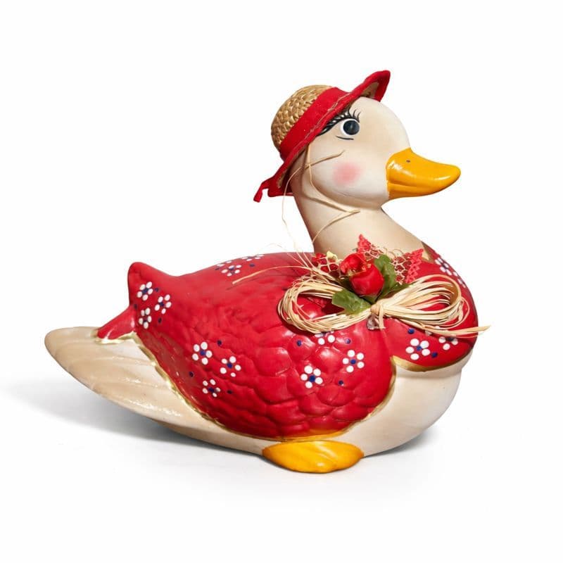 Pato De Chápeu - Cerâmica Decoração