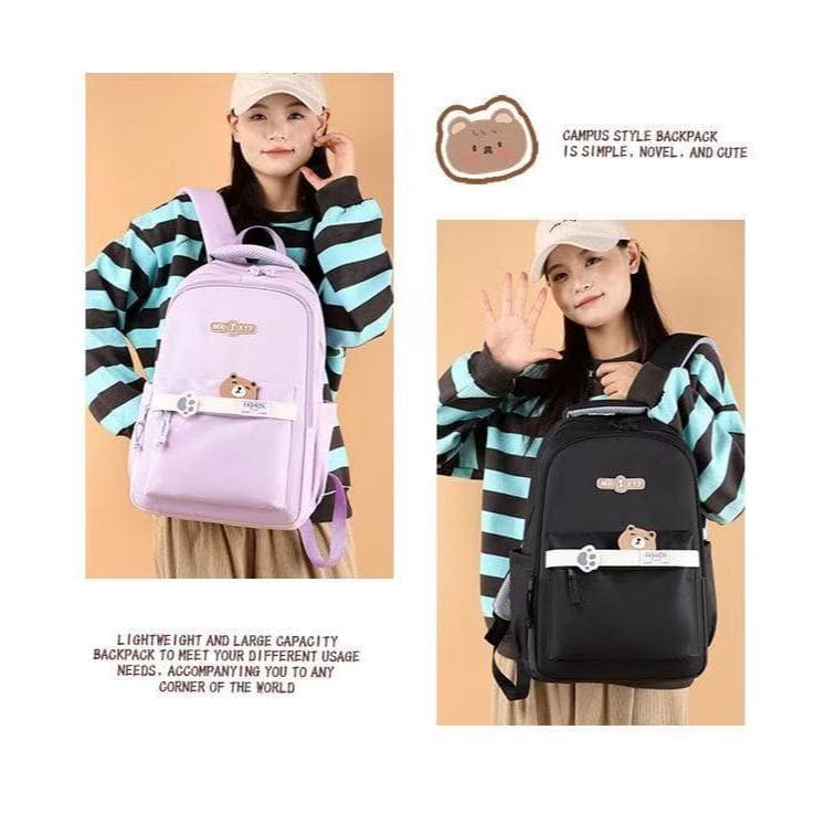 Mochila Feminina Escolar Passeio Coreano Grande Capacidade