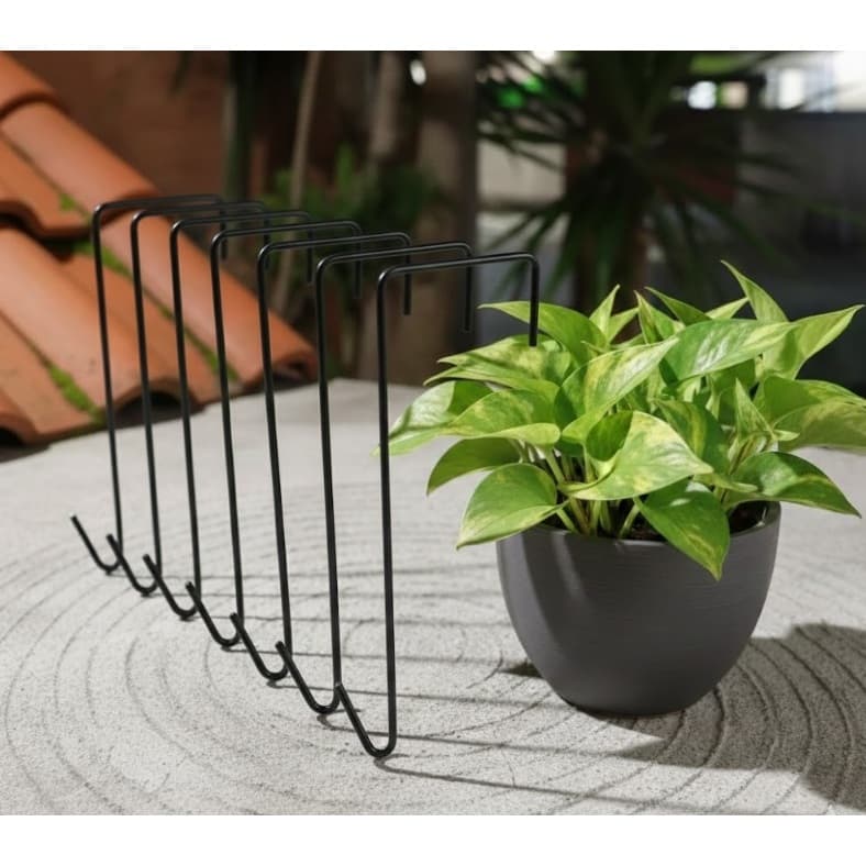 Gancho Multiuso Vaso de Planta e Gaiola 10 UND Desenvolvidos com aço industrial de 4,20mm