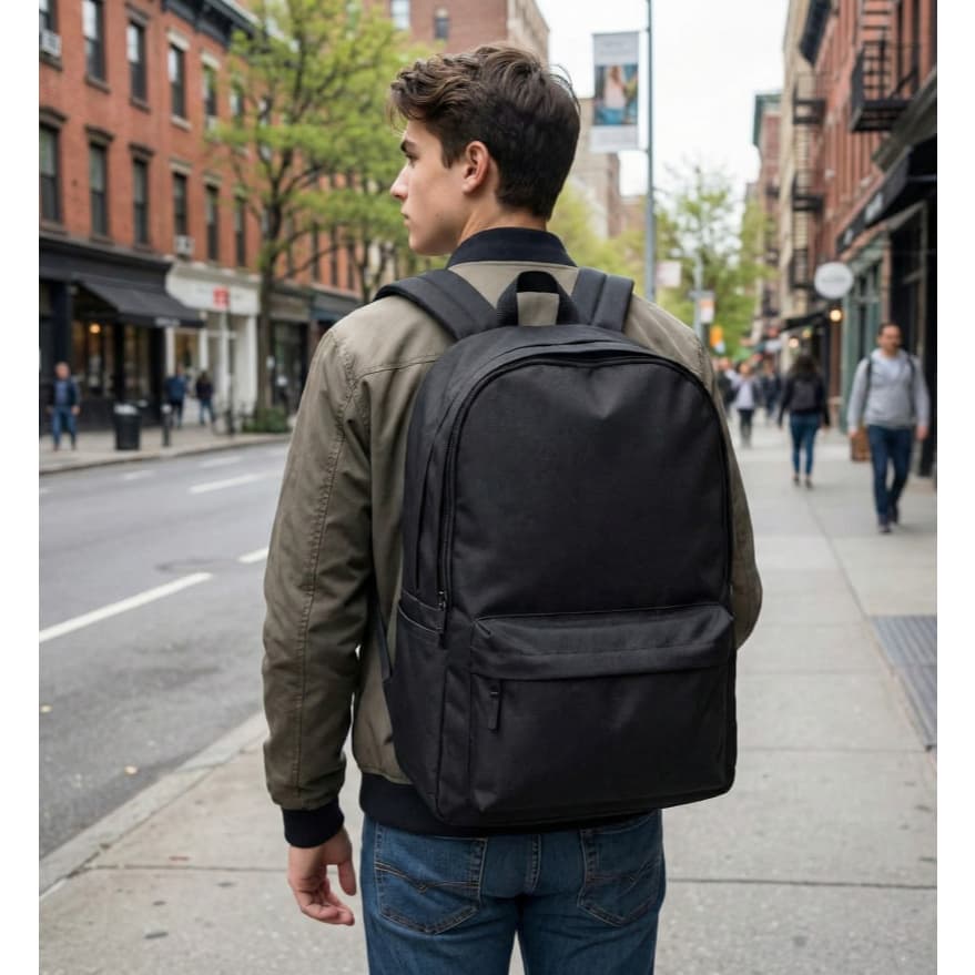 Mochila Masculina Oxford Resistente Impermeável Grande Capacidade para Notebook Trabalho Faculdade