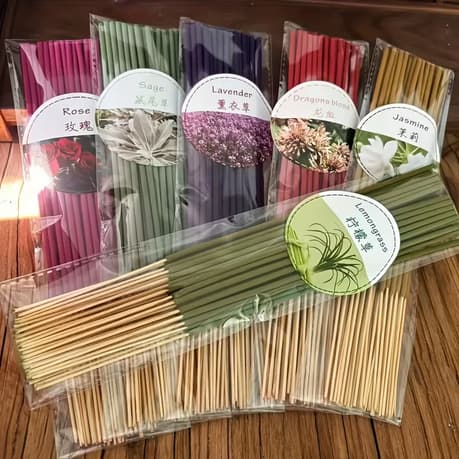 Incenso Natural Artesanal 22 Varetas Meditação Yoga Relaxamento Alta Qualidade Aromaterapia
