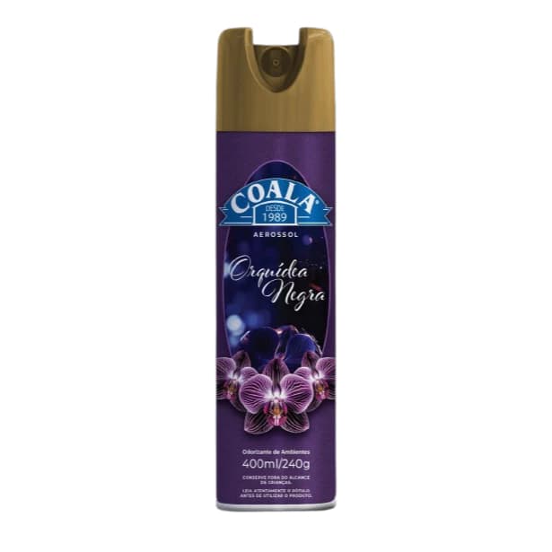 Aerossol Orquídea Negra 400ml Odorizante Ambiente Casa Banheiro Aromatizador Spray Aerossol