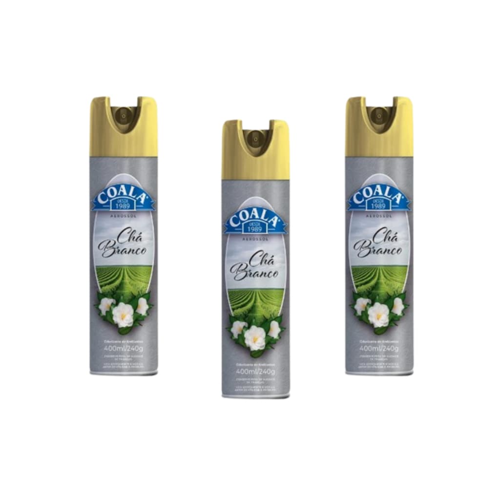 Odorizante De Ambientes Chá Branco Coala 400ml Cheirinho Bom Ar Para Casa Spray Perfumado