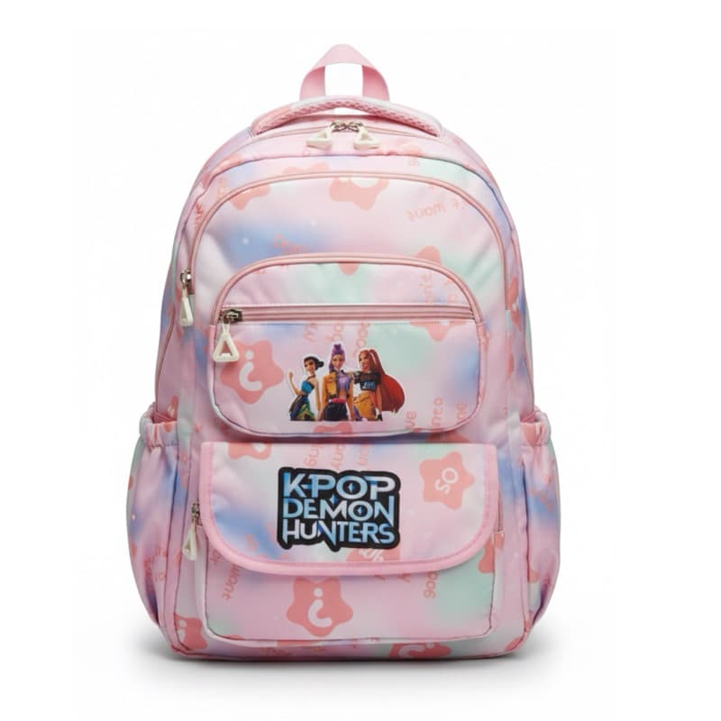 Mochila Escolar Estampada Estilo Kpop | Feminina | Colorida