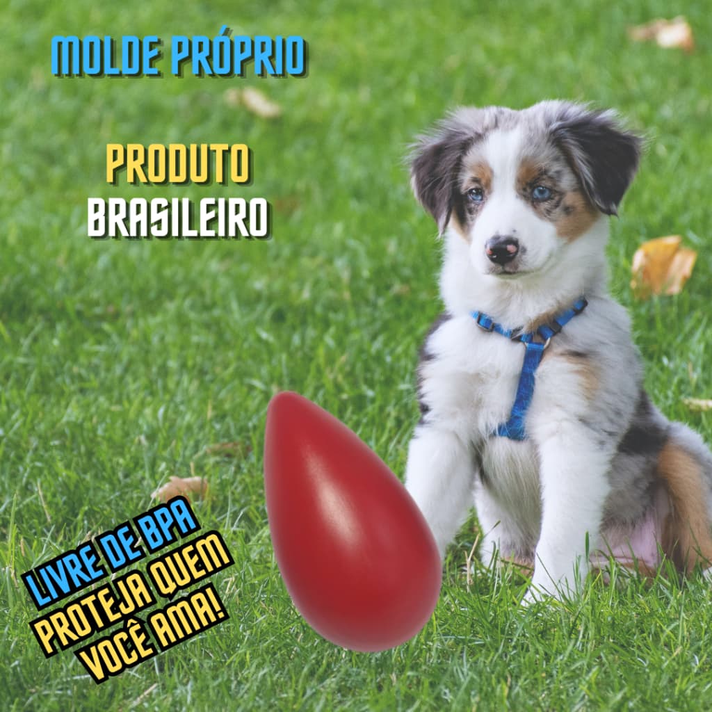 BRINQUEDO OVO MALUCO MORDEDOR PARA CACHORRO PET MATERIAL RESISTENTE