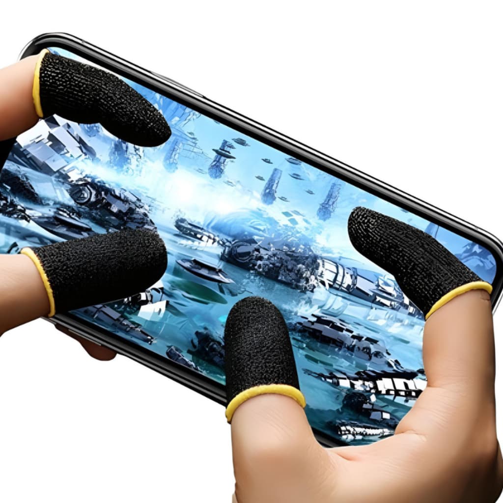 Luva Gamer Dedo Touch Para Celular Free Fire Anti Suor Dedeira Alta Sensibilidade