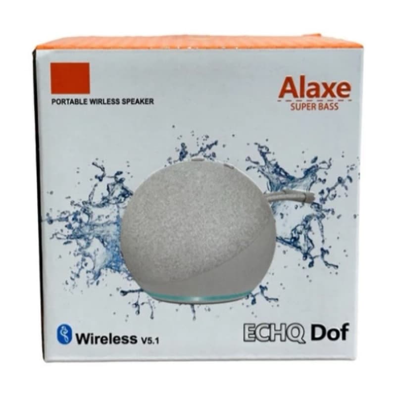 Caixa de Som Portatil Alaxe Super Bass com Bluetooth e Radio FM
