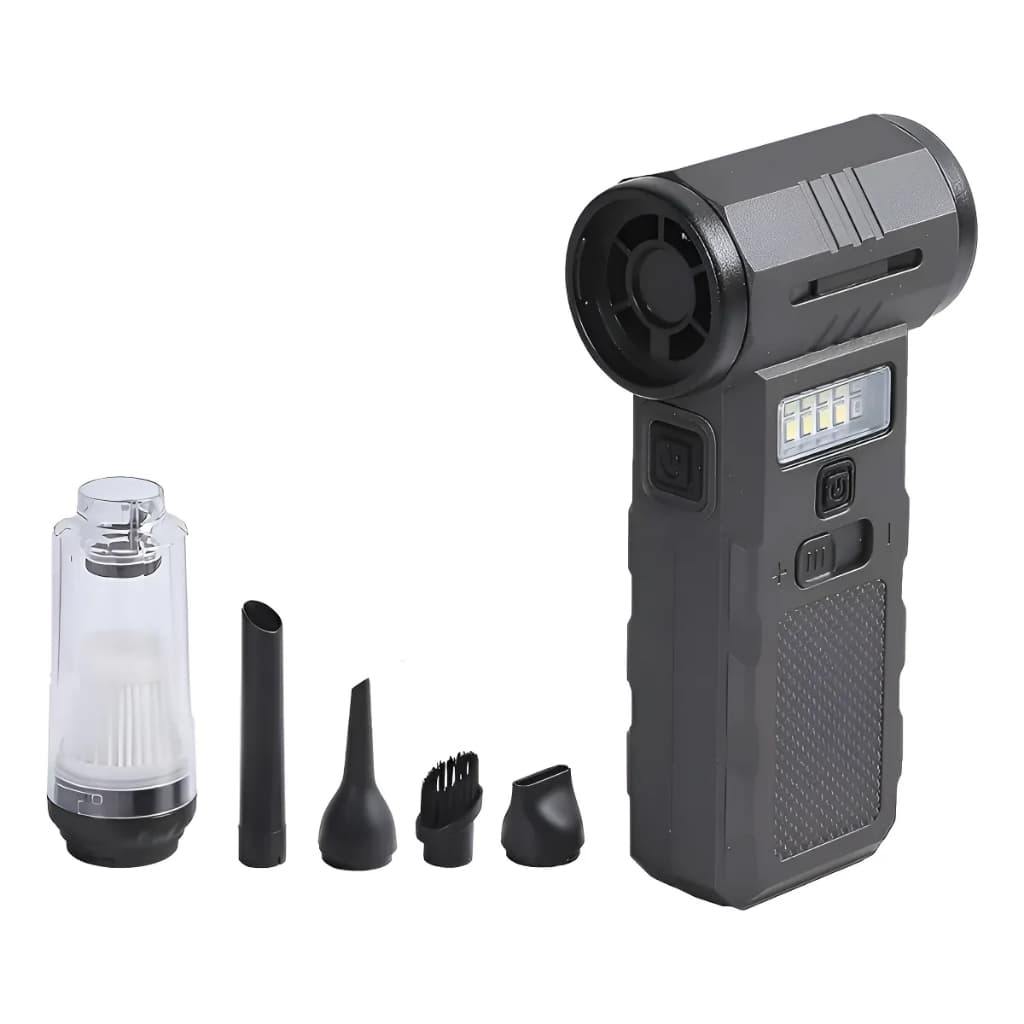 Soprador Turbo Aspirador Portátil Bomvink com LED
