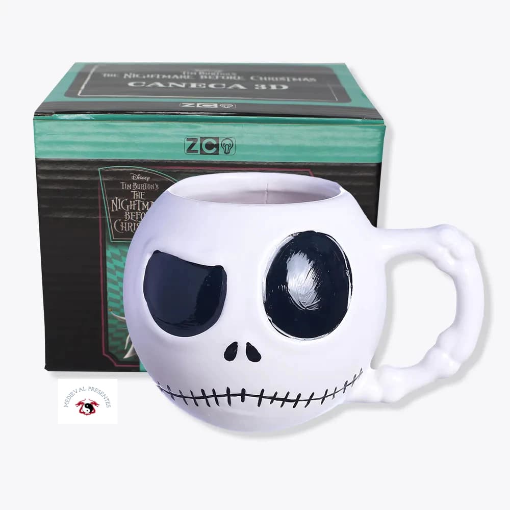 CANECA 3D JACK SKELLINGTON O ESTRANHO MUNDO DE JACK