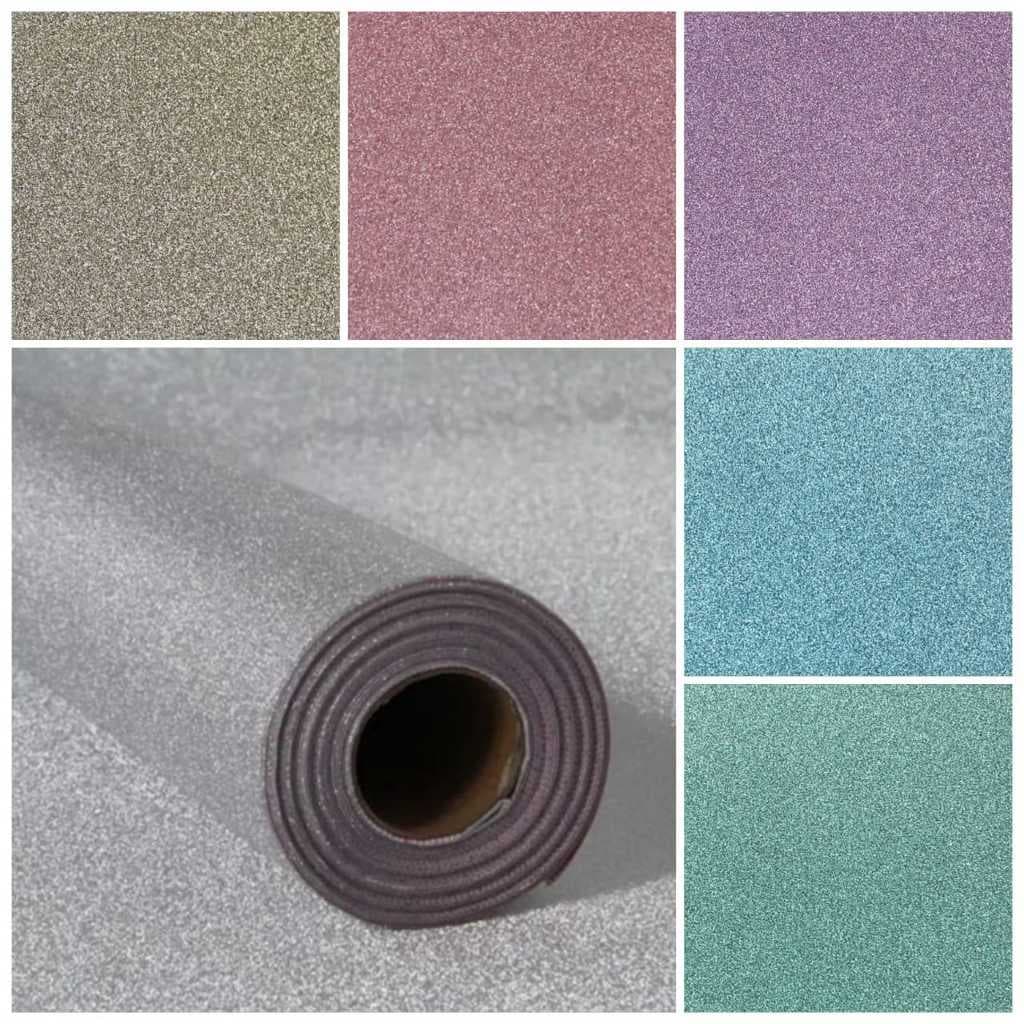 Papel Adesivo Contact Glitter Colorido Autocolante Diversos 45cm x 2m