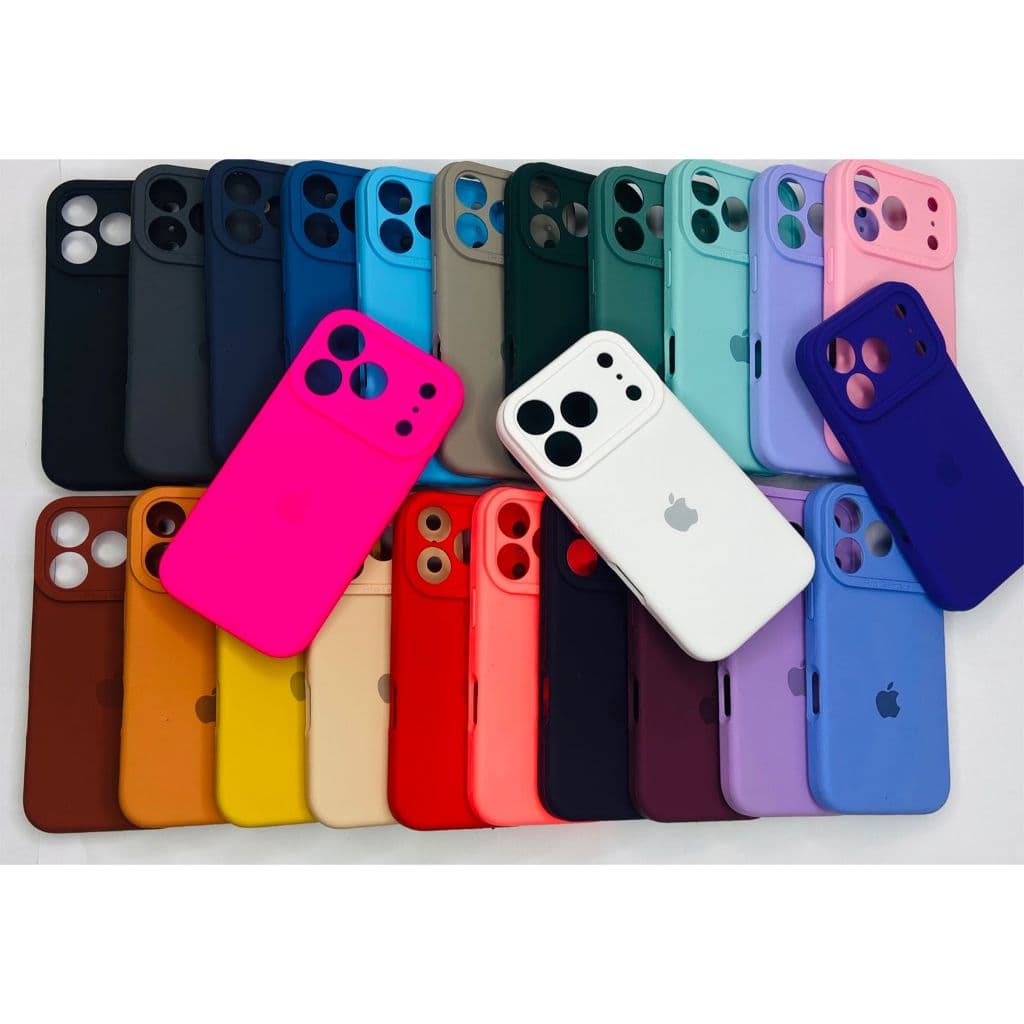 CAPINHA CASE PARA IPHONE 17 PRO A SILICONE INTERIOR AVELUDADA COM CÂMERA FECHADA