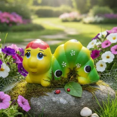 Enfeite de jardim Minhoca de cerâmica para jardim Promoção mais vendido