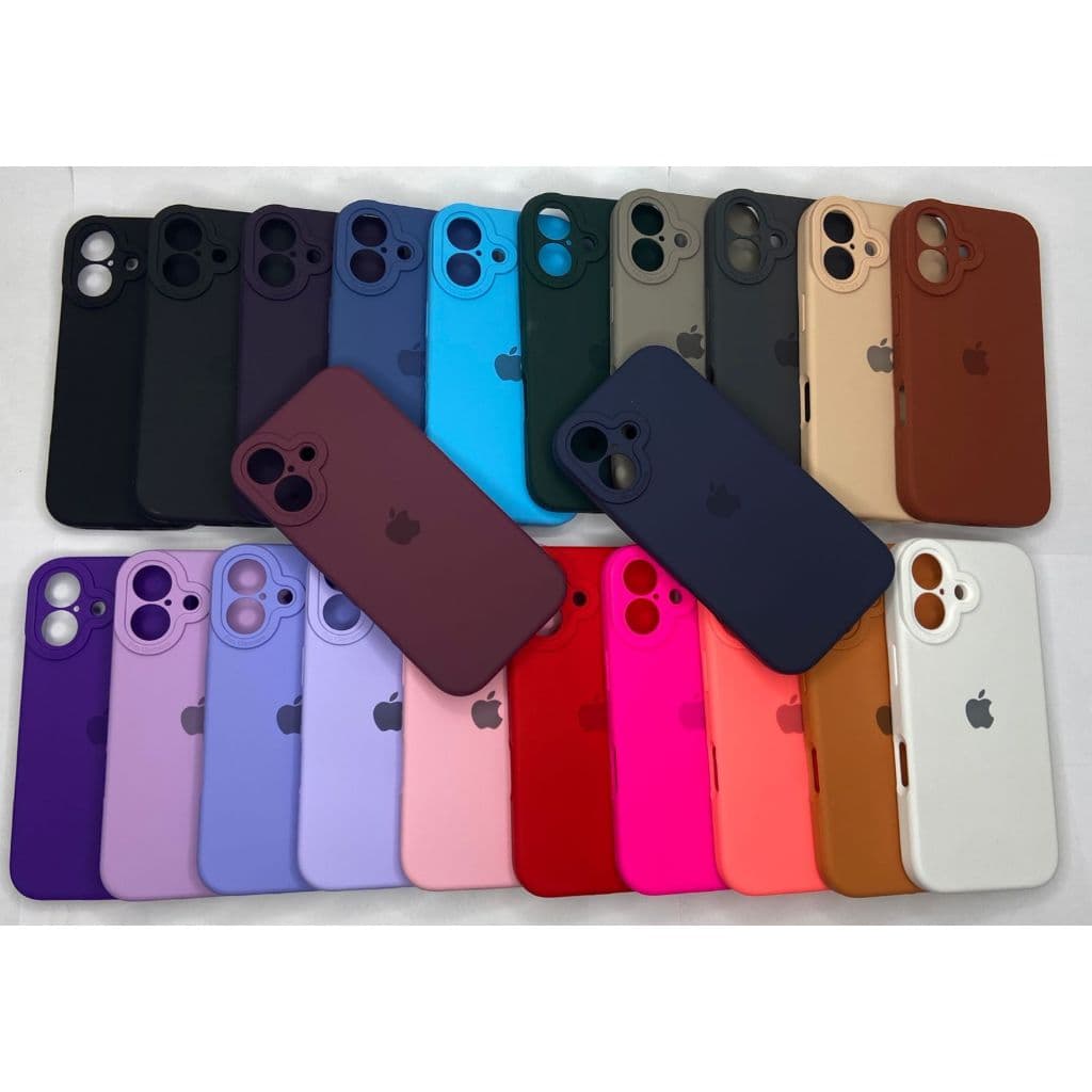 CAPINHA CASE PARA IPHONE 17 NORMAL  A SILICONE INTERIOR AVELUDADA COM CÂMERA FECHADA