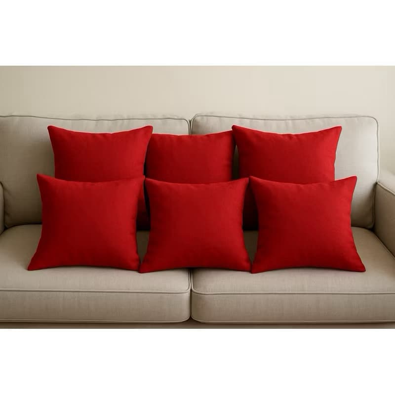 Kit com 6 capas p\ Almofadas Decorativas com Zíper