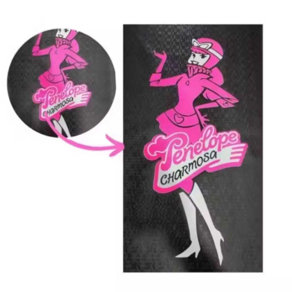 Capa de Banco para Moto Honda Yamaha Cg Titan Fan Start Factor Biz Pop Rosa Mulher Penelope Charmosa