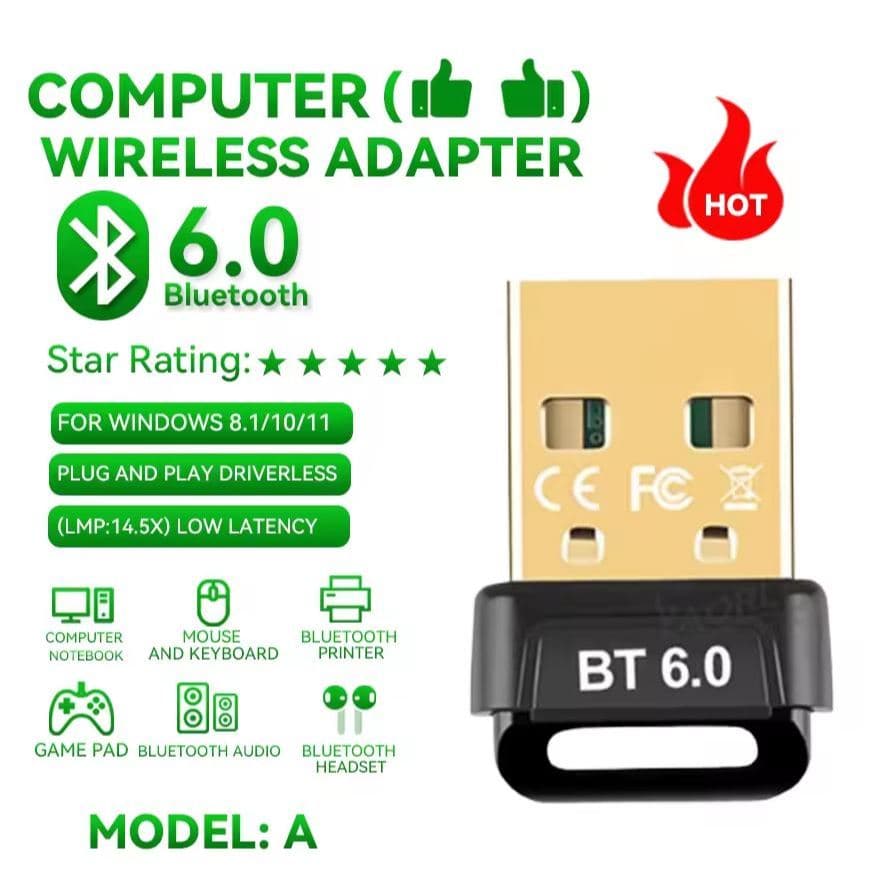 Adaptador USB Bluetooth para PC - Versão 6.0