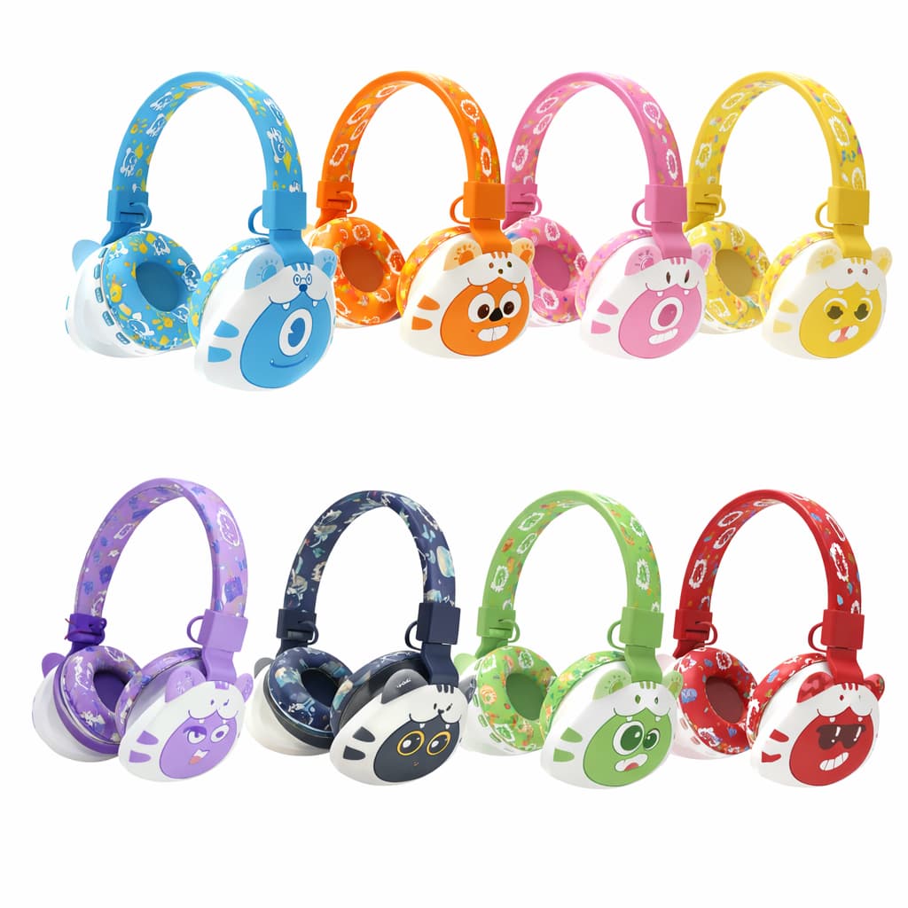 Fone de Ouvido Infantil Bluetooth Orelhas Sem Fio Limitador de Volume Xtrad LC-870