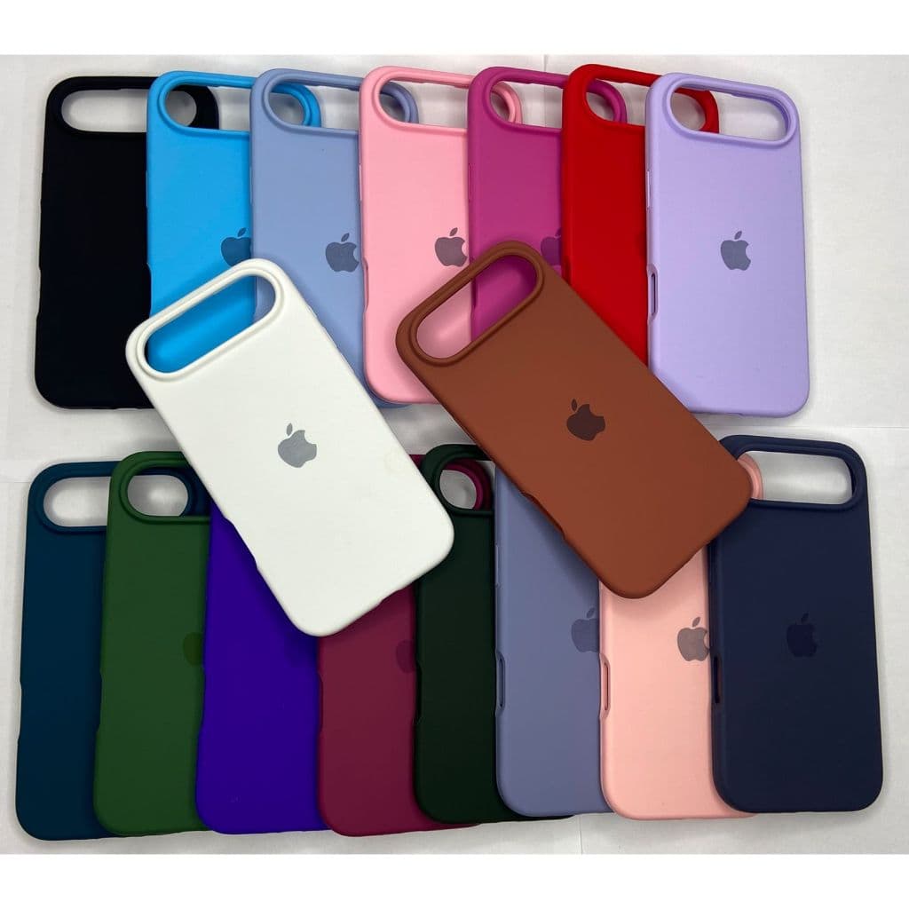 CAPINHA CASE PARA IPHONE 17 AIR  A SILICONE INTERIOR AVELUDADA COM CÂMERA ABERTA