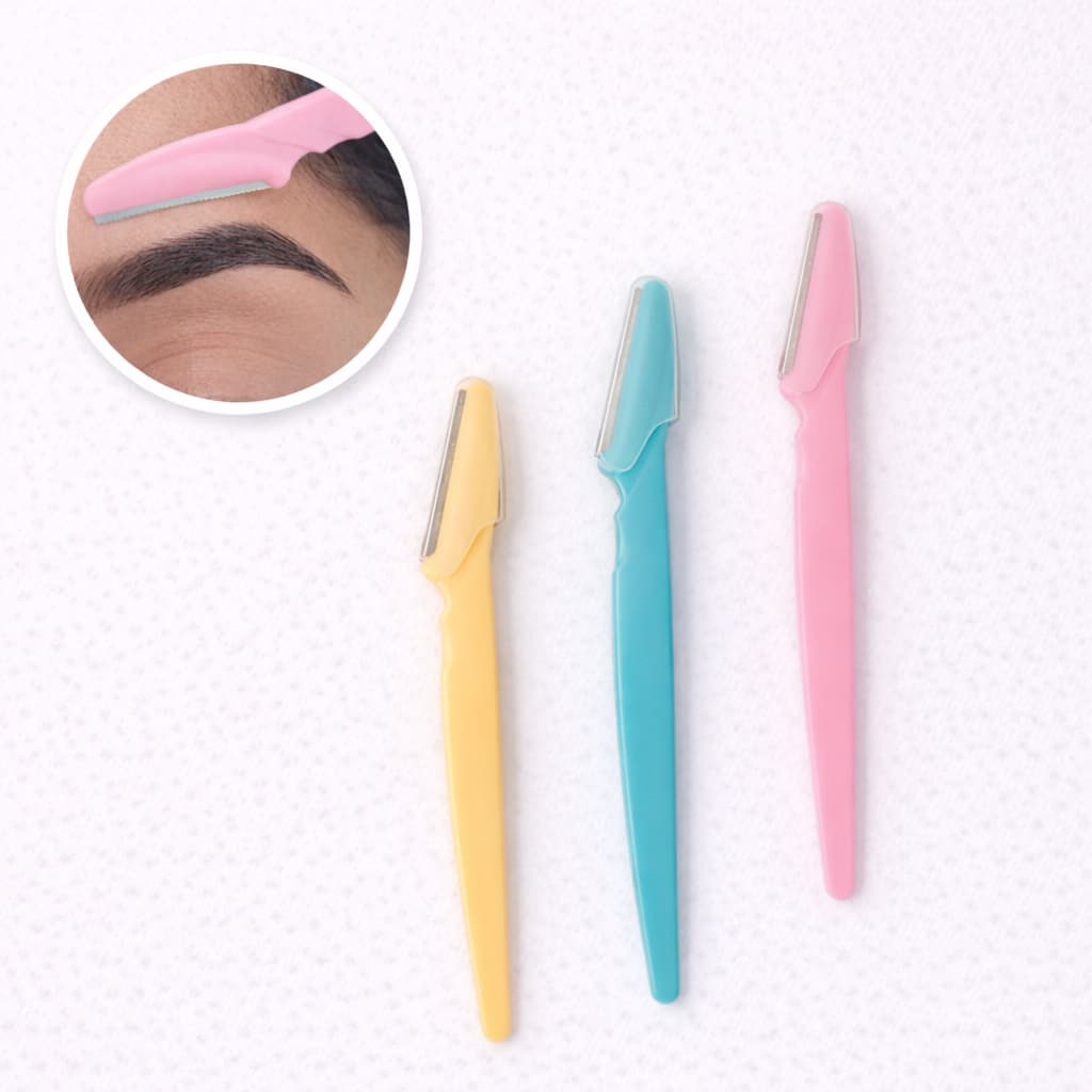 Kit 3 Navalhas Dermaplaning Facial Mandala para Sobrancelha e Rosto