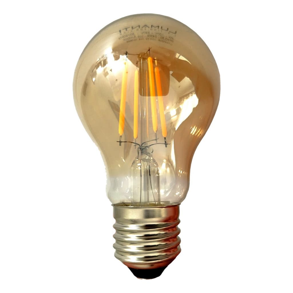 Lâmpadas Filamento Led A60 4w 2400k E27 Bivolt 127/220v Branco-quente