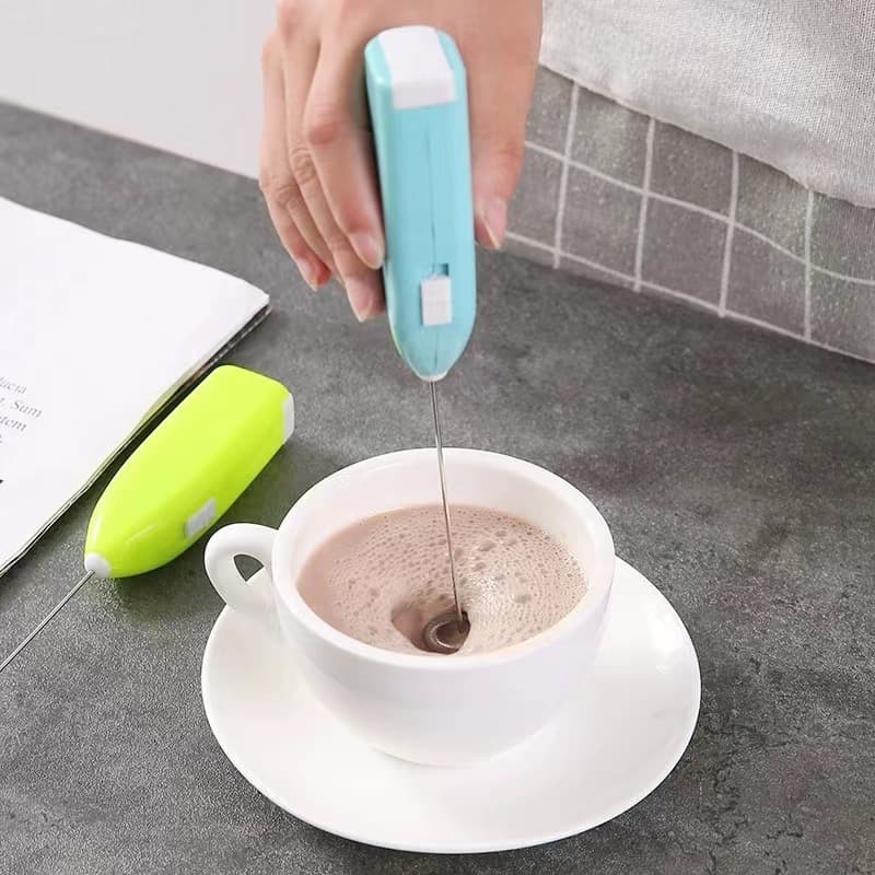 Mini Mixer Elétrico Portátil para Café, Leite e Claras – Batedor Prático Cores Sortidas