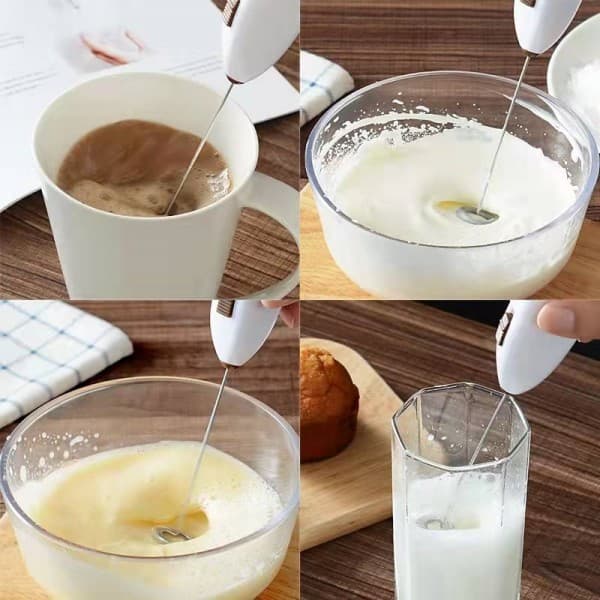 Mixer Elétrico Portátil Mini Batedor – Perfeito para Café Cremoso e Claras de Ovos
