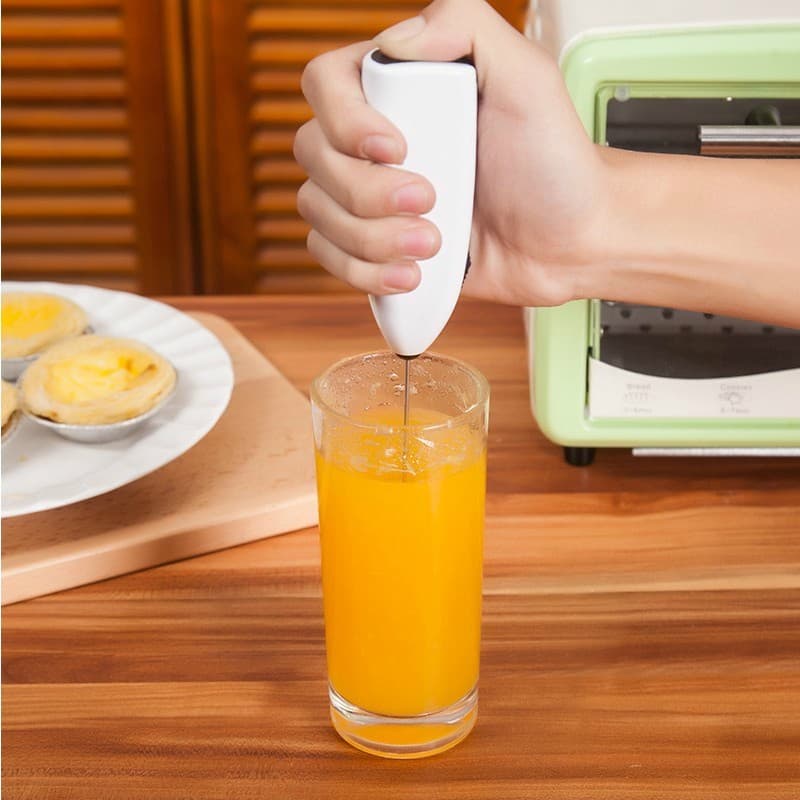 Mini Misturador Elétrico Portátil – Batedor para Café, Leite, Achocolatado e Ovos