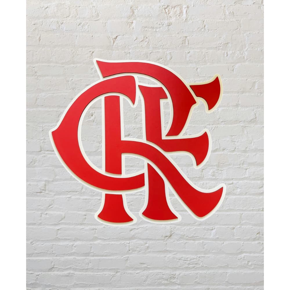 Escudo do Flamengo CRF em Alto Relevo Tamanho Grande