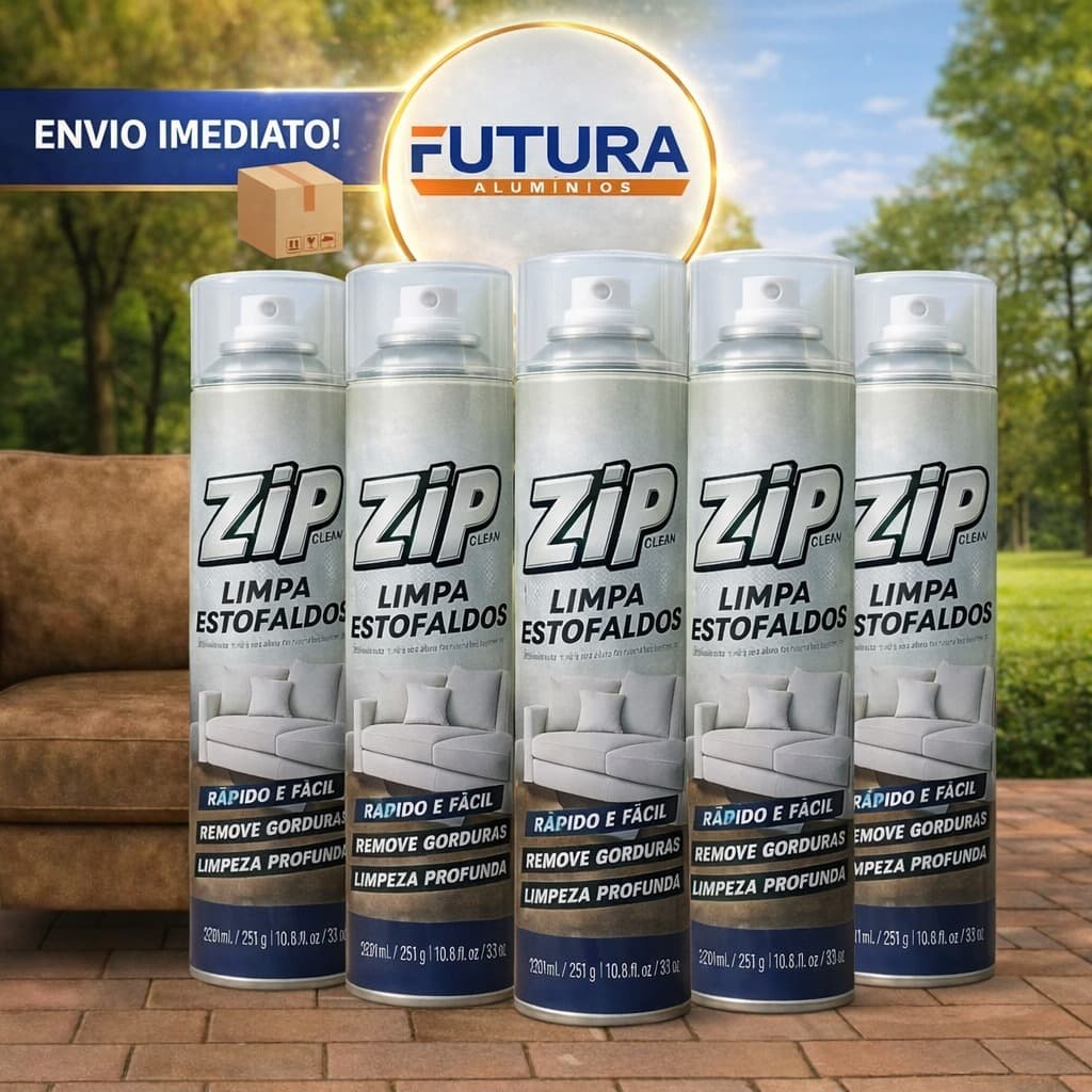 Espuma Limpa a Seco Zip Clean 300ml Sofá Estofados e Banco de Carro