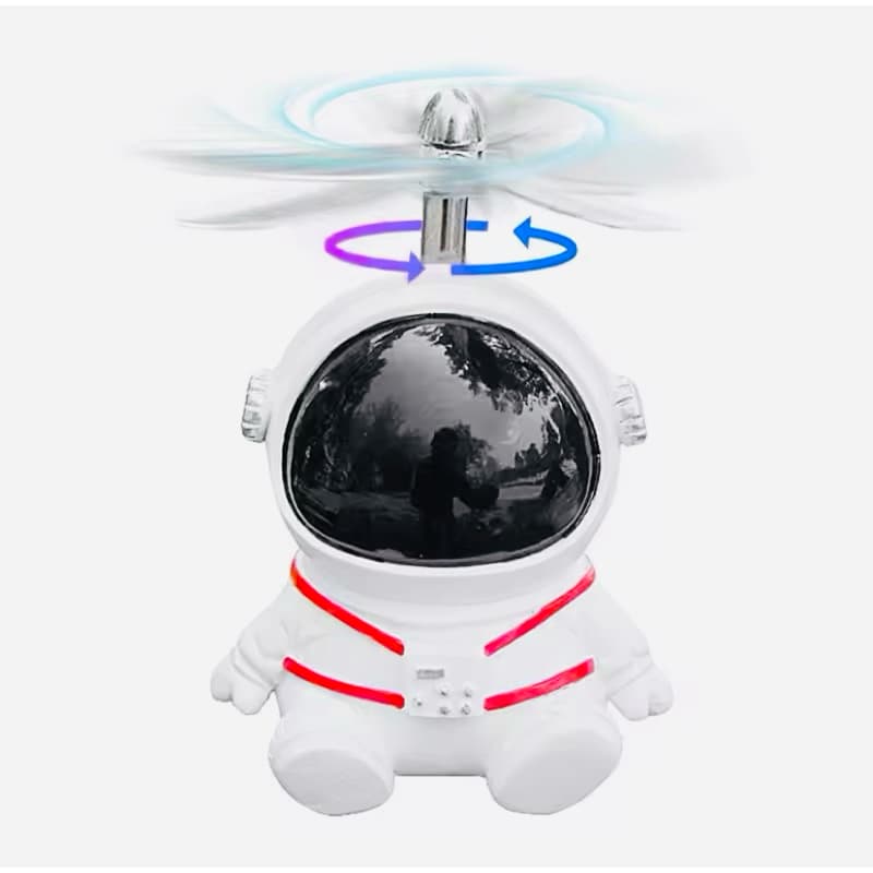 Enfeite Guidão Astronauta Bike Moto com Hélice e Led