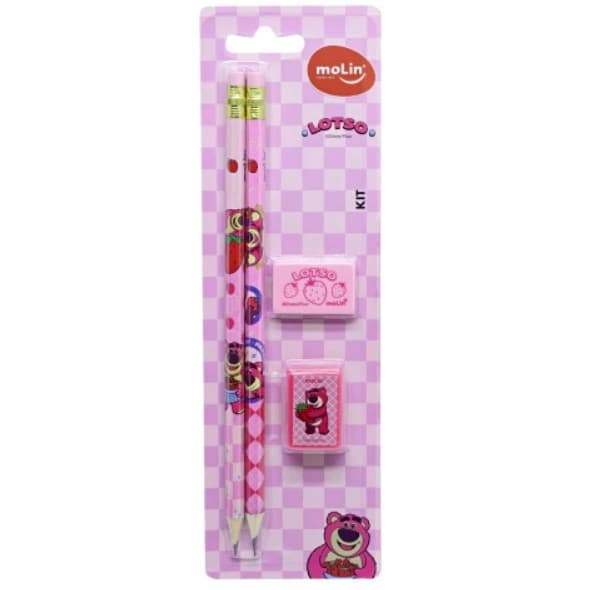 Kit Escolar Lotso 4pçs Molin