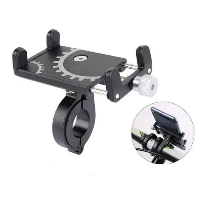 Suporte Celular Bike Alumínio Reforçado Universal Guidão Garra Bicicleta Resistente Original One-X