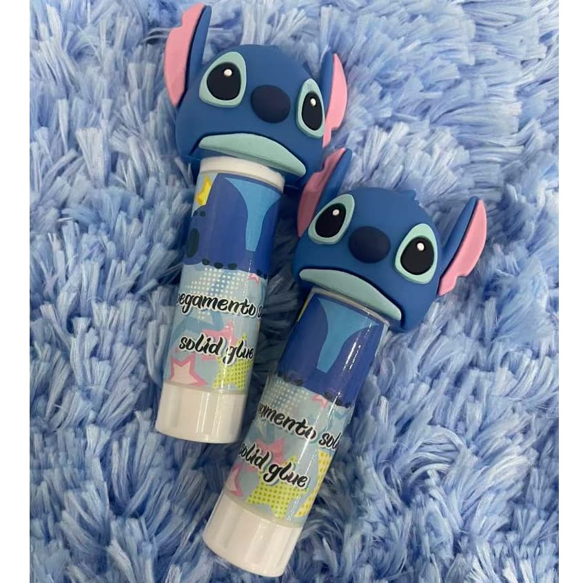 Kit Duas Colas Em Bastão Fofa Stitch - Cola  Em Bastão - Papelaria Infantil - Desenhos - Personagens