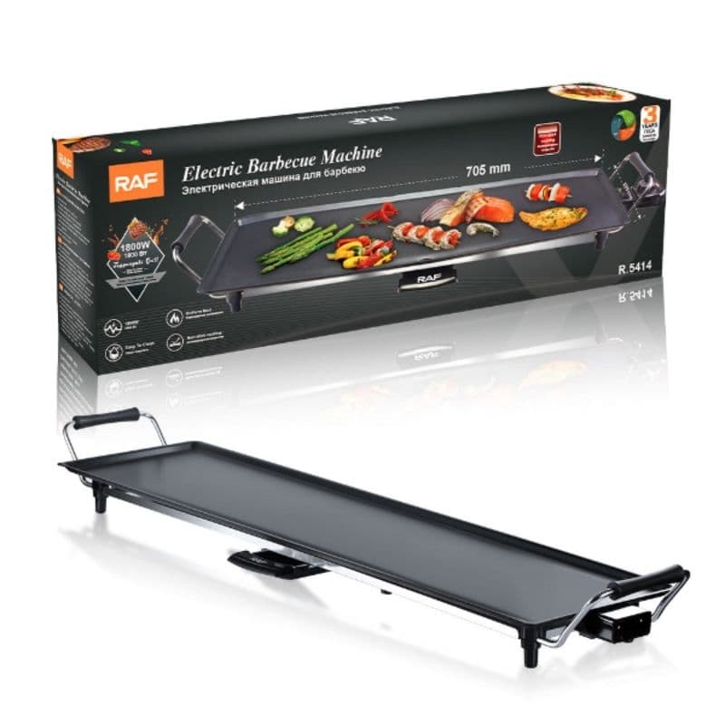 Churrasqueira Elétrica 1800W Grill de Mesa Antiaderente Grande 220V