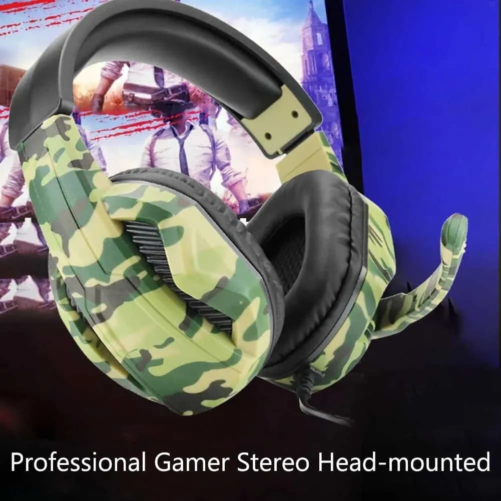 Fone Ouvido Gamer Camuflado Microfone Celular